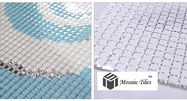 TST Mosaic Collages Flowers Patterns Home Hotel Background Wall Deco Glass Tiles