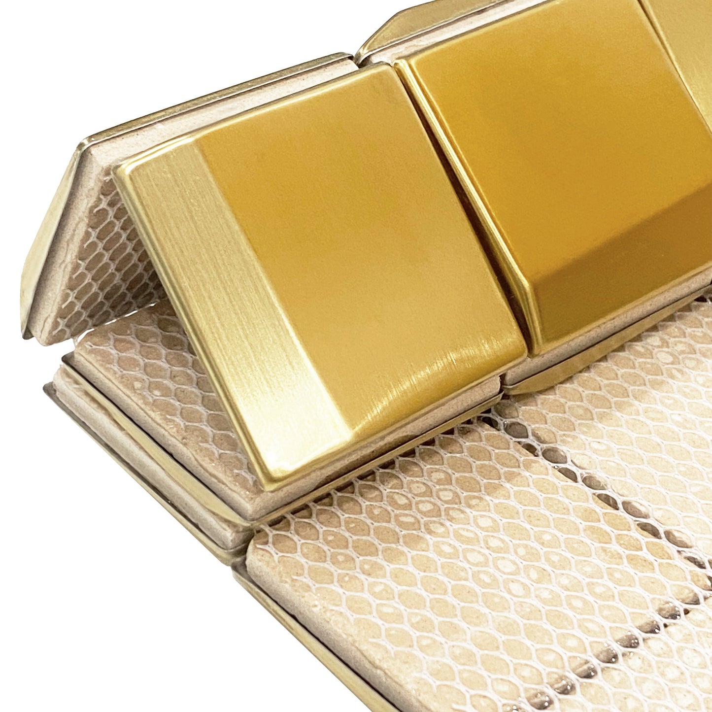 Gold Wall Backsplash Tile 3D Wall Panels Metal Mosaic Sheets for Wall Backsplash Hotel Lobby Bar (Pack of 5)