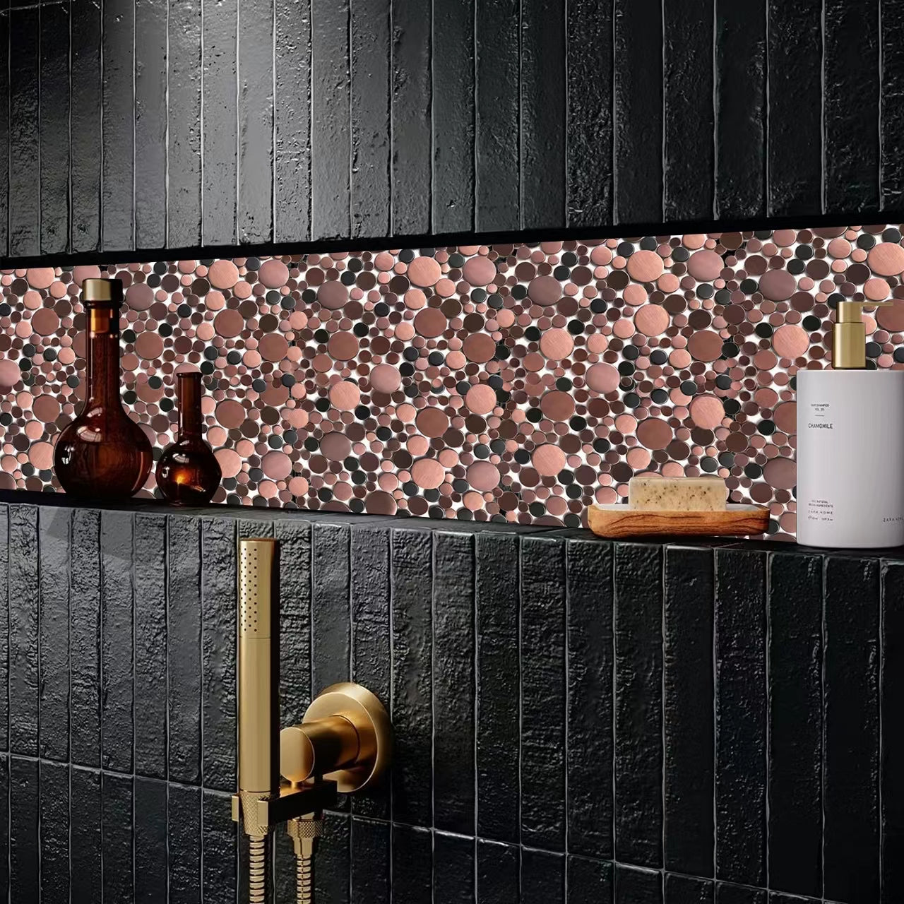 Bubble Mosaic Tile for Wall Backsplash Kitchen Bathroom (Pack of 5)