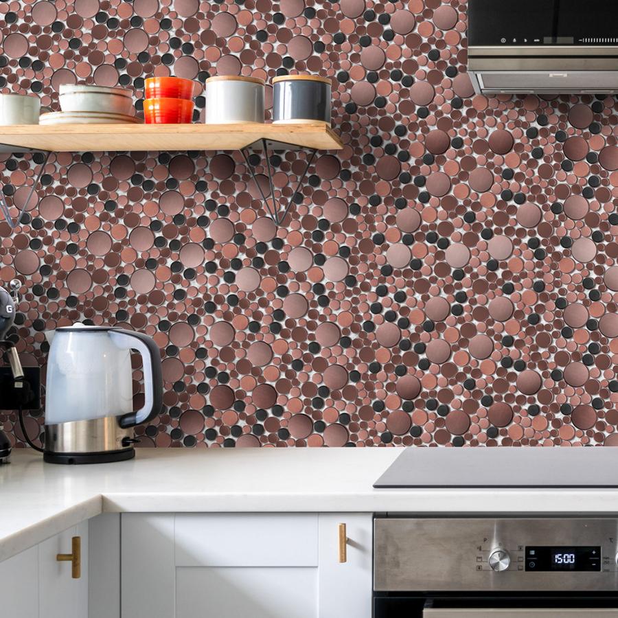 Bubble Mosaic Tile for Wall Backsplash Kitchen Bathroom (Pack of 5)