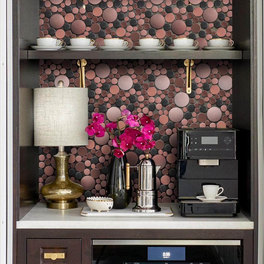 Bubble Mosaic Tile for Wall Backsplash Kitchen Bathroom (Pack of 5)