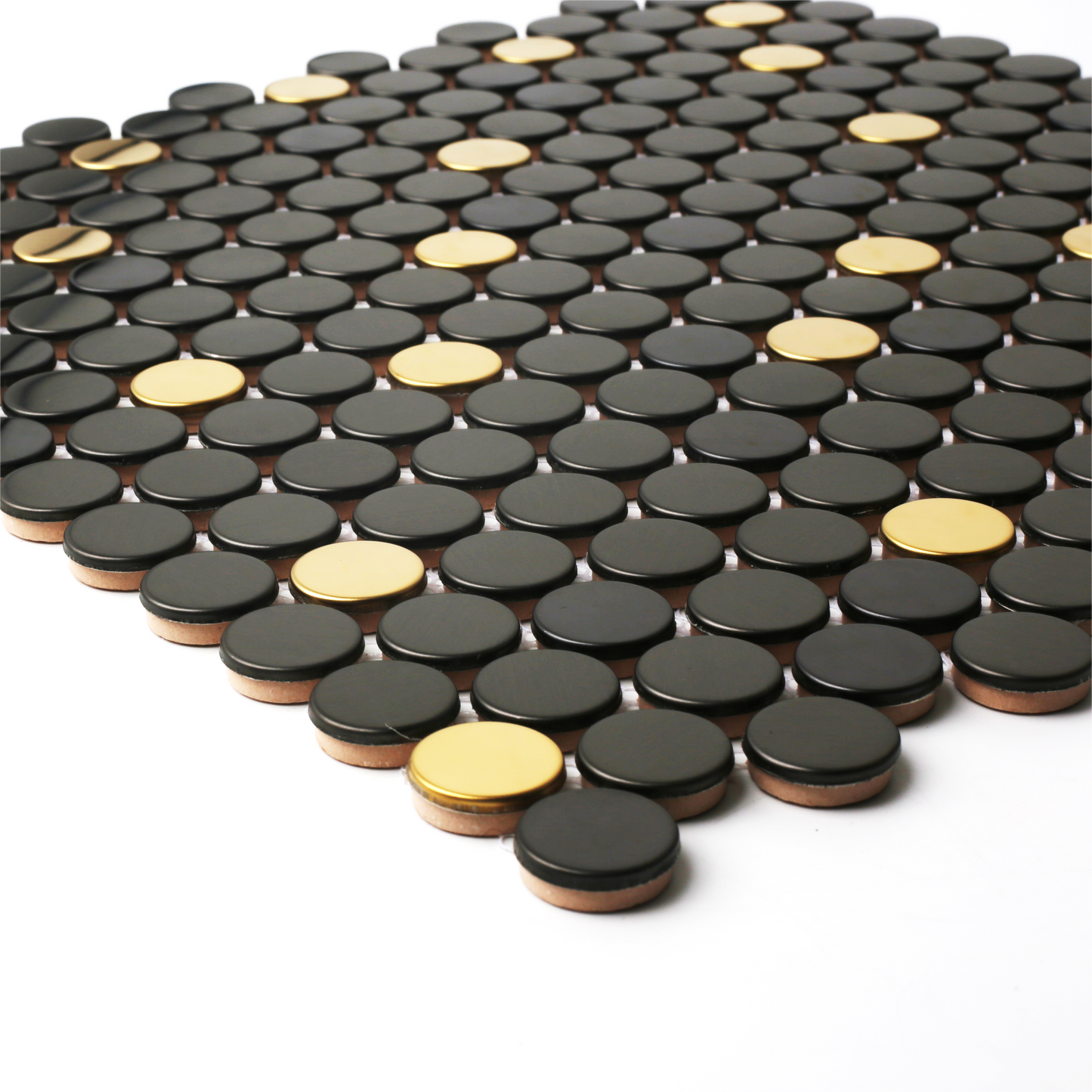 Backsplash Tile for Kitchen Bathroom Penny Round Mosaic(Pack of 5)
