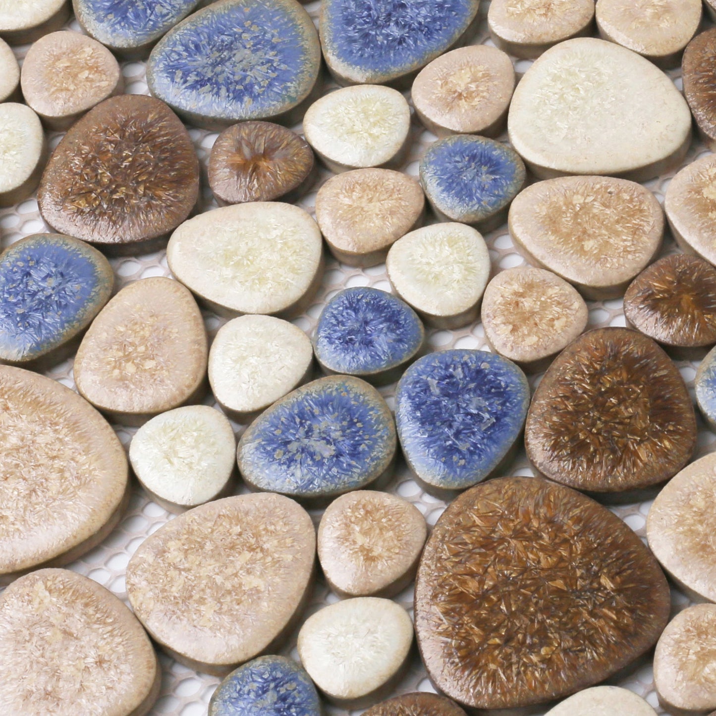 Yosemite Matte Pebble Stone Tiles for Shower Floor Bathroom Mosaic Tile Extremely Non Slip (Pack of 5)