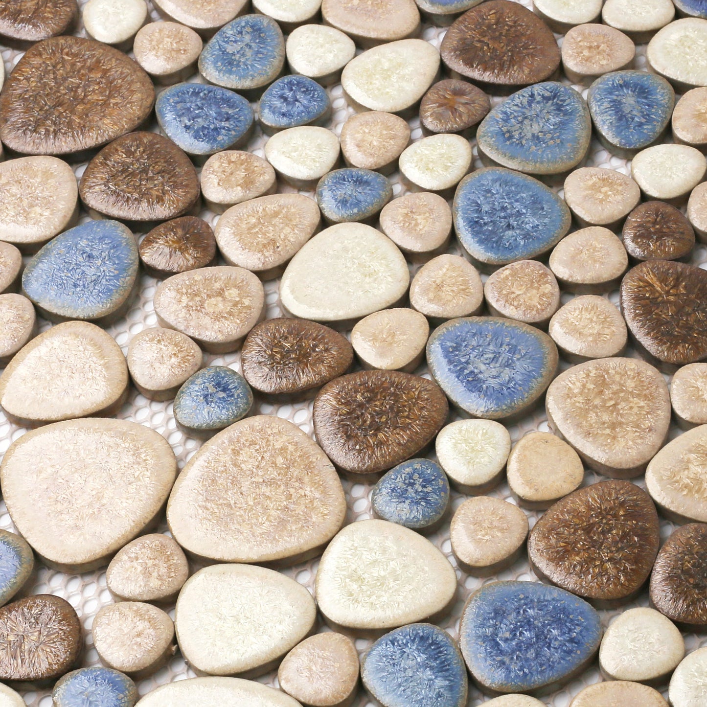 Yosemite Matte Pebble Stone Tiles for Shower Floor Bathroom Mosaic Tile Extremely Non Slip (Pack of 5)