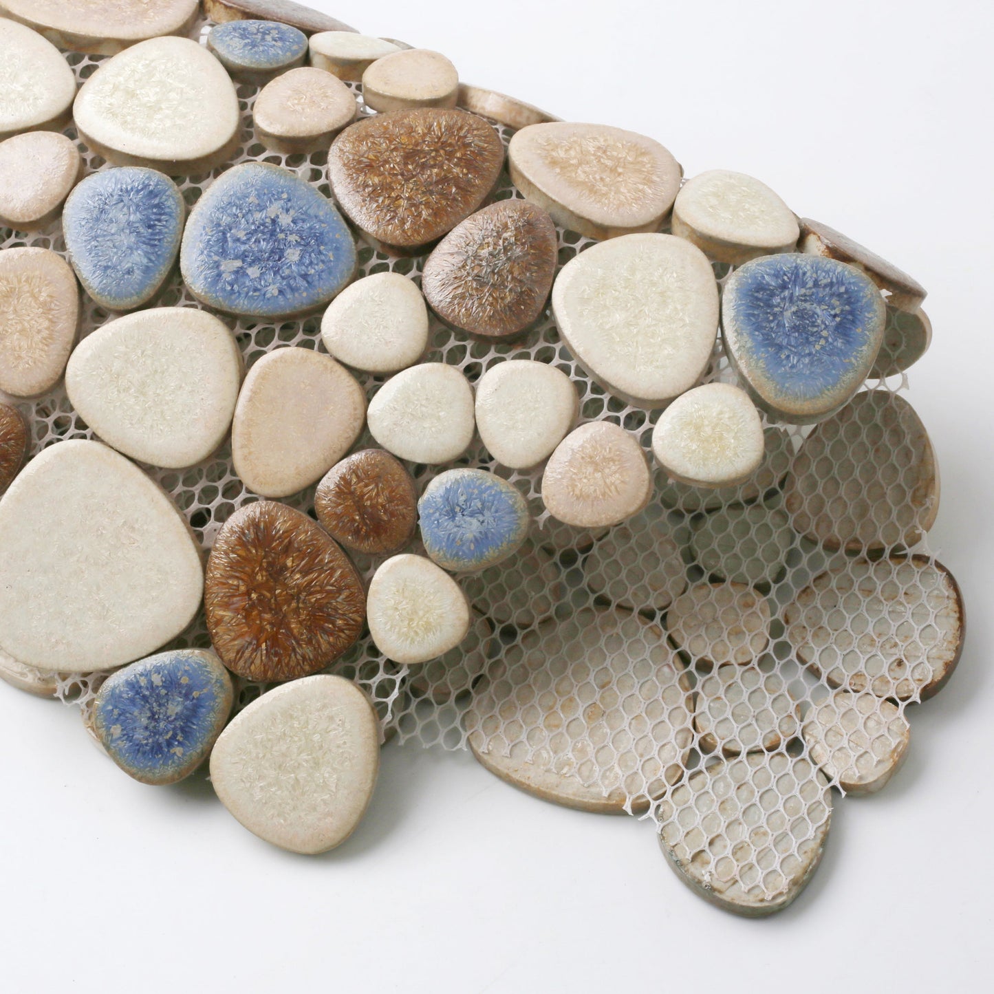 Yosemite Matte Pebble Stone Tiles for Shower Floor Bathroom Mosaic Tile Extremely Non Slip (Pack of 5)