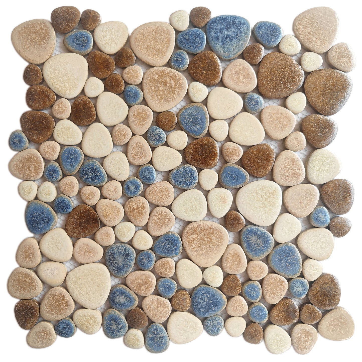 Yosemite Matte Pebble Stone Tiles for Shower Floor Bathroom Mosaic Tile Extremely Non Slip (Pack of 5)