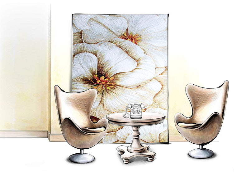 TST Jade Glass Mosaic Mural Tiles Bisazza Style Customized White Floral Mosaic Tile Home Wall Decor TSTBSM014