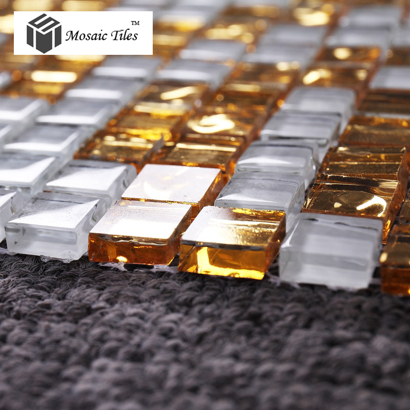 TST Mosaic Collages Golden Magpie Pattern Customized Hotel Home Remolding Shower Wall Tiles