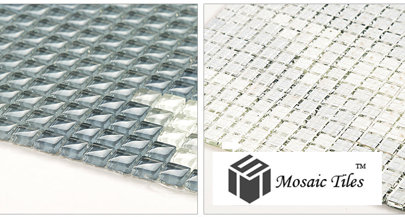 TST Mosaic Collages Leaf Pattern Crystal Glass Wall Deco Backsplash Art Mosaic Tiles