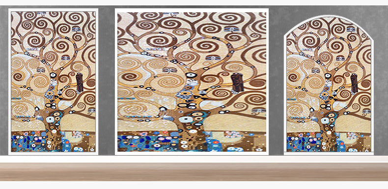 TST Mosaic Mural Chocolate Coffee Color Lucky Tree Studio Idea Design Wall Deco
