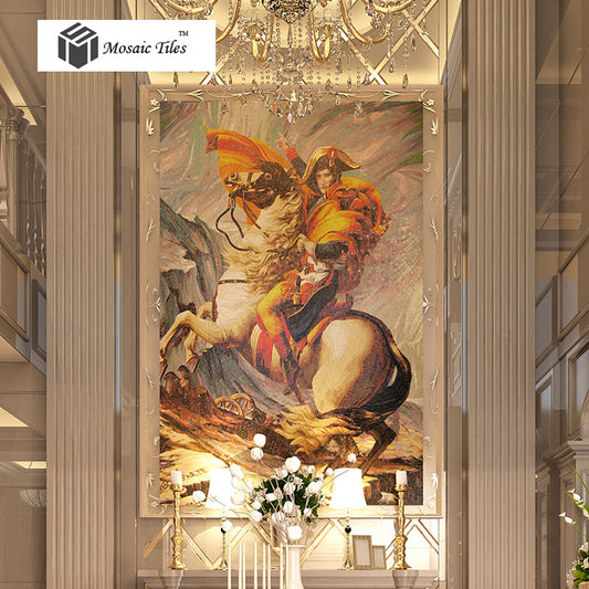 TST Mosaic Murals Famous Picture Napoleon Bonaparte Portrait Painting Victory Art Deco 